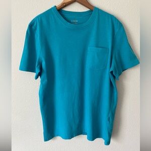 J.Crew Men’s Vintage Jersey Relaxed Fit Crewneck Teal Blue T-Shirt Size Medium